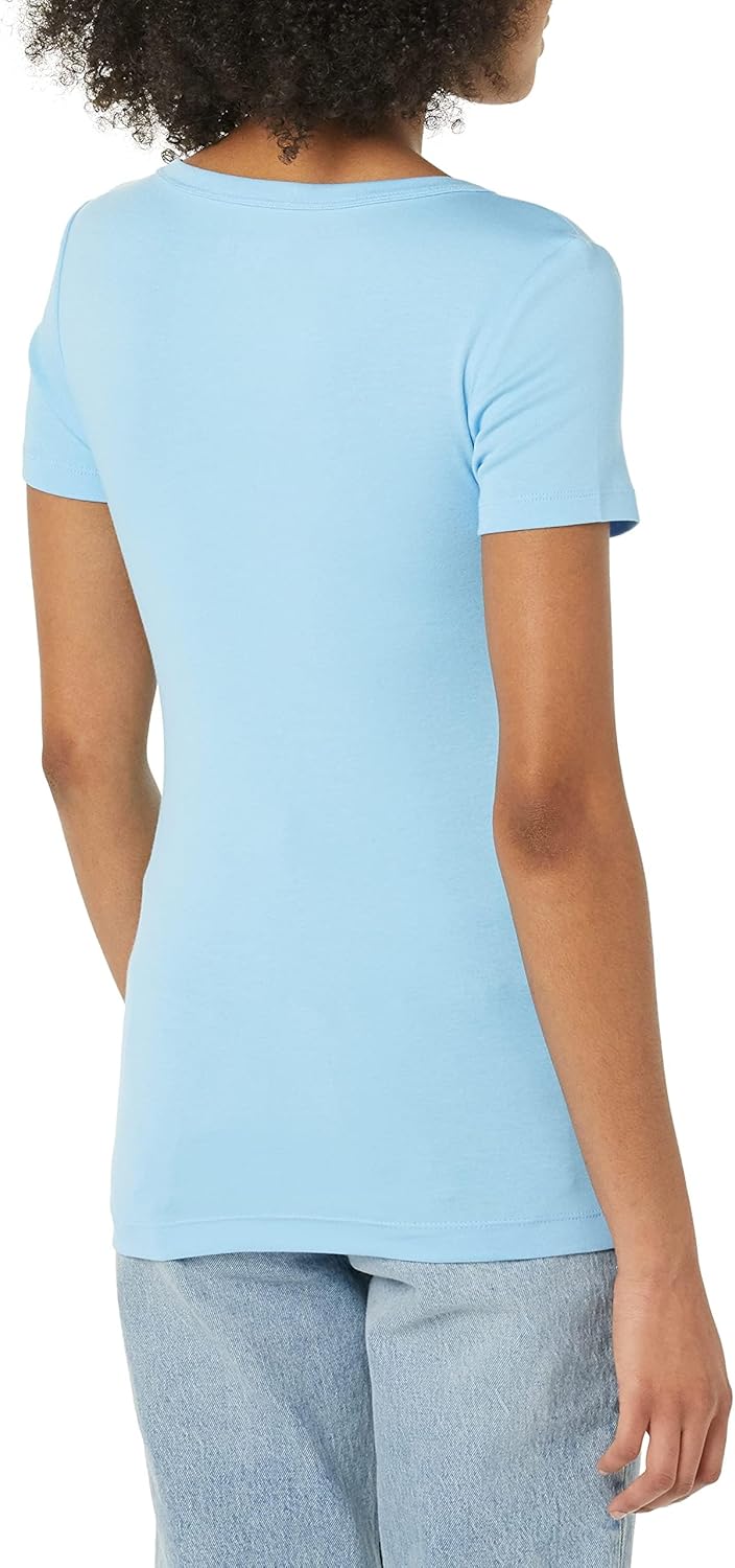 Women's Slim-Fit Short-Sleeve V-Neck T-Shirt, Pack of 2