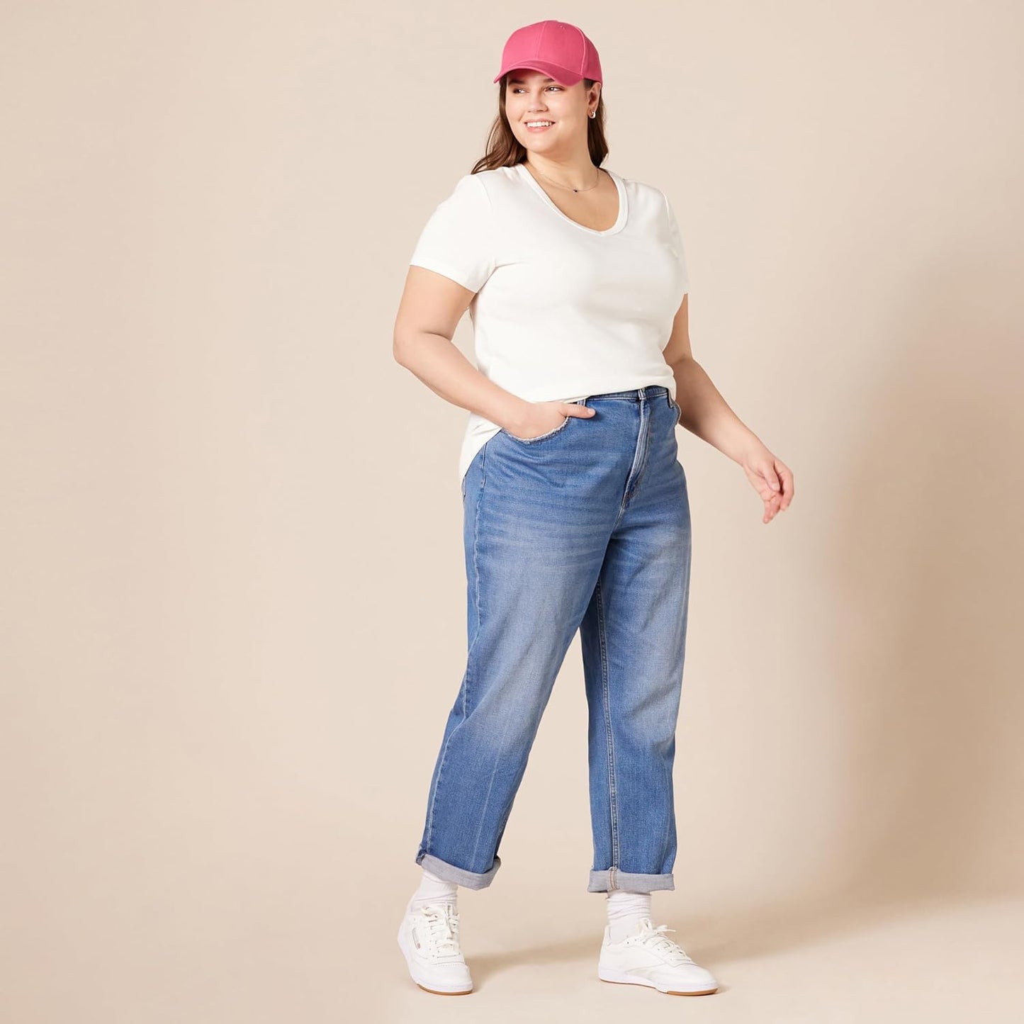 Women's Slim-Fit Short-Sleeve V-Neck T-Shirt, Pack of 2