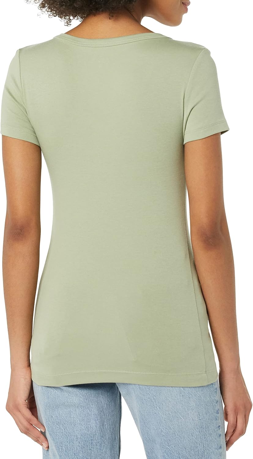 Women's Slim-Fit Short-Sleeve V-Neck T-Shirt, Pack of 2