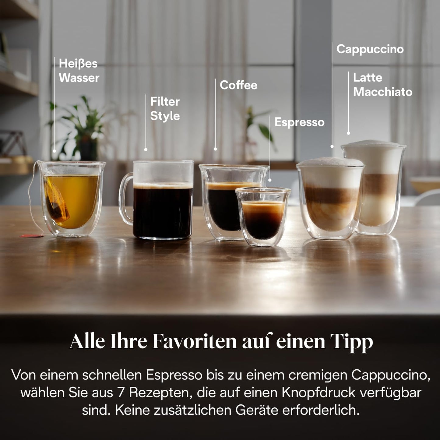 Magnifica Evo (ECAM292.81.B) - Perfetto Kaffeevollautomat mit LatteCrema-Milchaufschäumer,7 One-Touch-Getränke,Espresso Kaffeemaschine,Soft-Touch-Bedienfeld,Schwarz