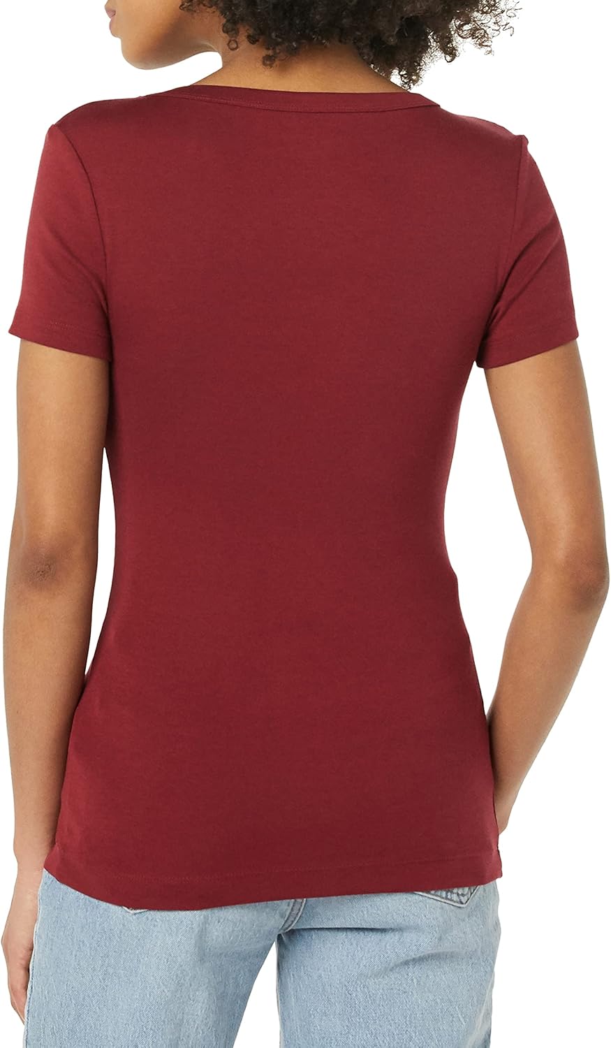 Women's Slim-Fit Short-Sleeve V-Neck T-Shirt, Pack of 2