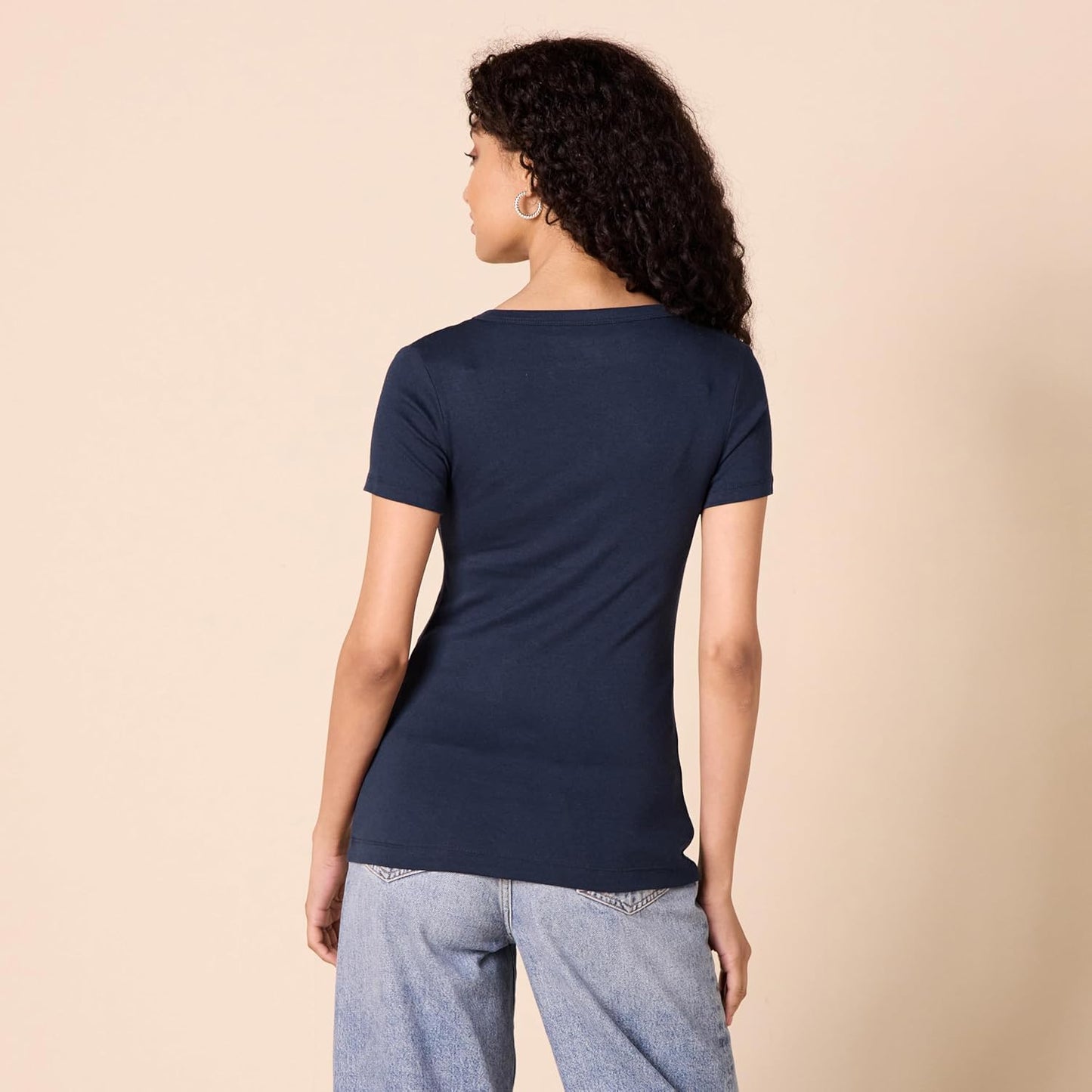 Women's Slim-Fit Short-Sleeve V-Neck T-Shirt, Pack of 2