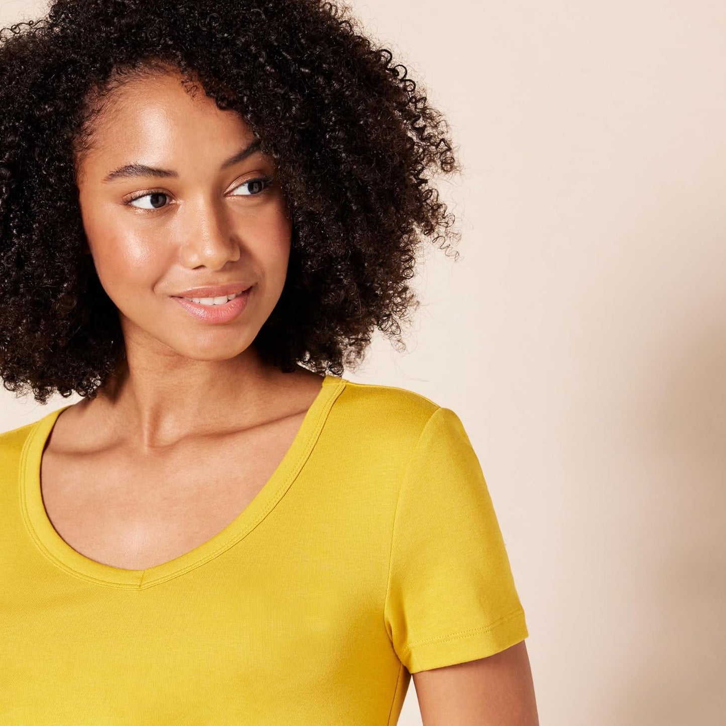 Women's Slim-Fit Short-Sleeve V-Neck T-Shirt, Pack of 2