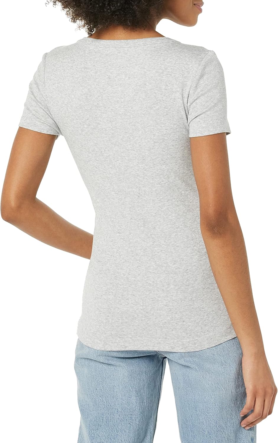 Women's Slim-Fit Short-Sleeve V-Neck T-Shirt, Pack of 2