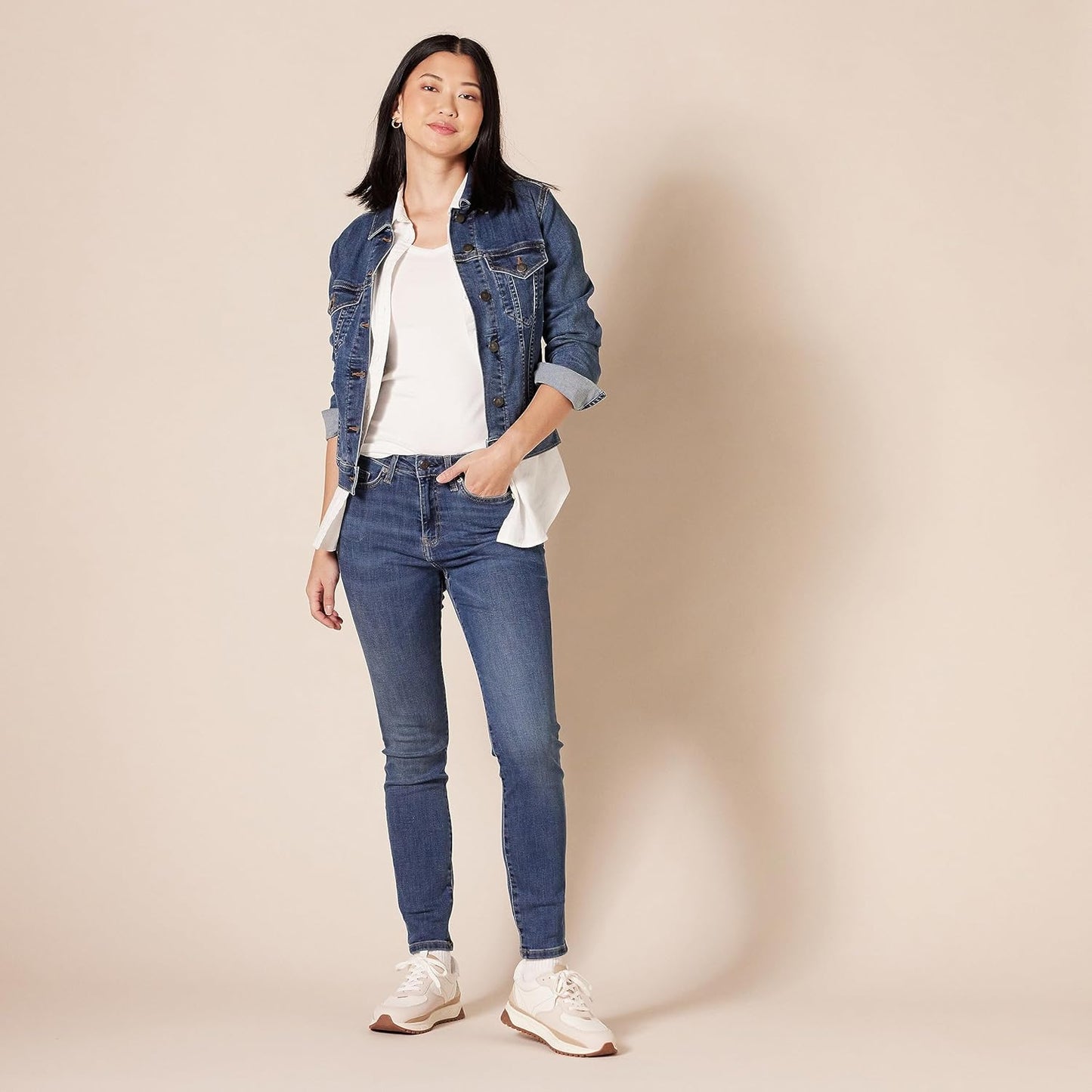 Women's Slim-Fit Short-Sleeve V-Neck T-Shirt, Pack of 2